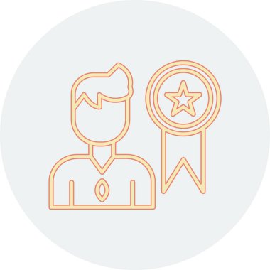 Elinde kupa olan bir adamın vektör çizimi