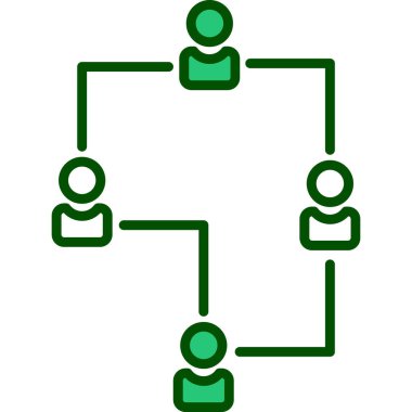 Bir grubun vektör illüstrasyonu