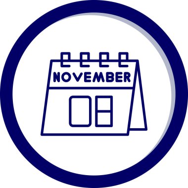 Takvim simgesinin vektör illüstrasyonu