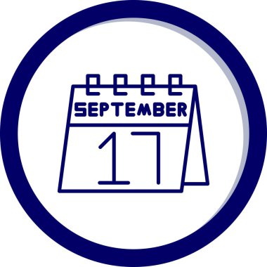 Takvim simgesinin vektör illüstrasyonu