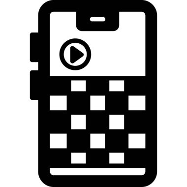 akıllı telefon simgesi vektör illüstrasyonu