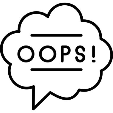 Hata simgesi, vektör çizimi