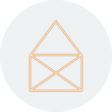 posta simgesi, vektör illüstrasyonu