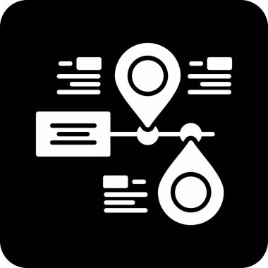 glyph biçiminde konum haritası simgesi