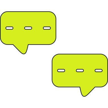 Konuşma baloncukları hazır. vektör illüstrasyonu