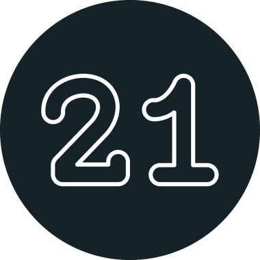 Gri arkaplanda siyah vektör çemberi simgesi