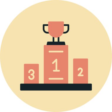 kupa düz vektör ikonu tasarımı