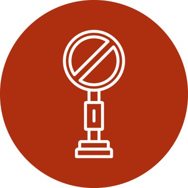 Kes şunu. Web simgesi basit illüstrasyon