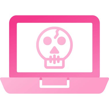 Kafatası. Web simgesi basit illüstrasyon