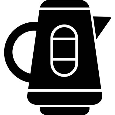 kahve fincanı simgesi, vektör illüstrasyonu