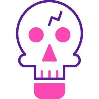 Cadılar Bayramı Web simgesi basit illüstrasyon