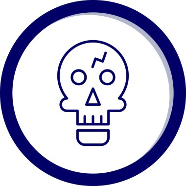 Kurukafa simgesi vektör illüstrasyonu