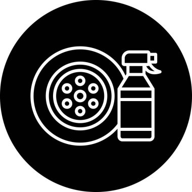 Temizleme simgesinin vektör illüstrasyonu