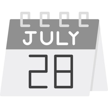 13 Ağustos - günlük takvim simgesi - vektör düzlüğü