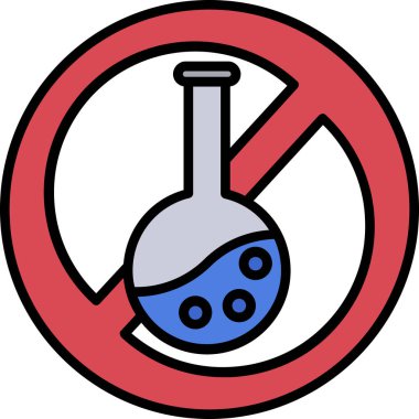 Duman yok simge vektör çizim