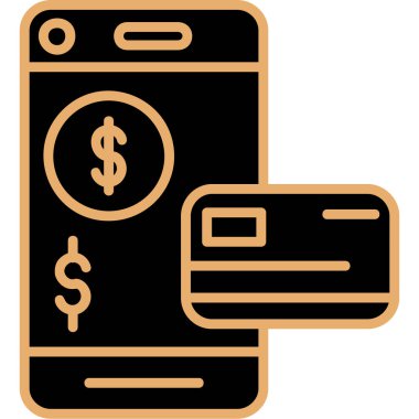 Dolar. Web simgesi basit illüstrasyon