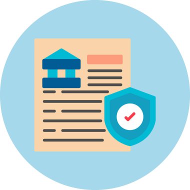 belge düz vektör simgeleri