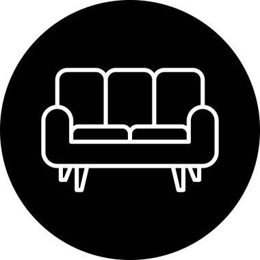 koltuk simgesi vektör illüstrasyonu