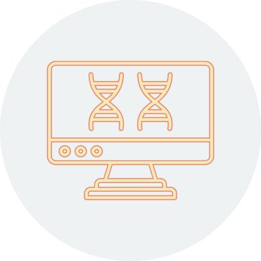 Modern b 'nin vektör illüstrasyonu simge DNA' sından yoksun.