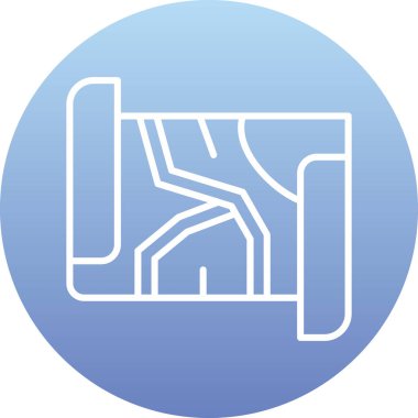 harita simgesi vektör illüstrasyonu