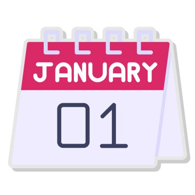 21 Ocak ikon tasarımı vektör illüstrasyonu