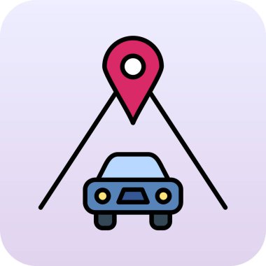 harita konumu gradyan vektör simgesi tasarımı