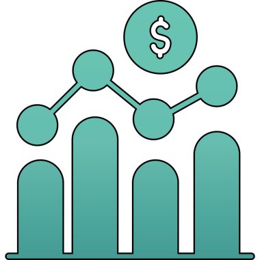 iş grafiği çizelgesi simgesi - taslak biçimi