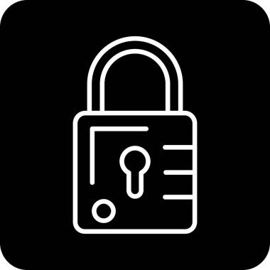 basit tasarım vektör simgesini kilitle