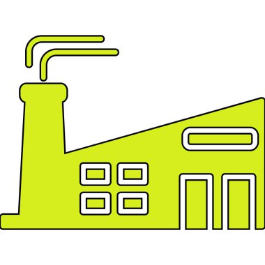 fabrika inşa vektör illüstrasyonu