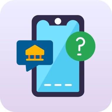 mobil sohbet ileti simgesi doldurulmuş ana hat biçimi