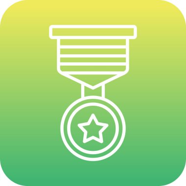 Ödül çizgi simgesi.