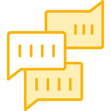 Sohbet simgesi vektör illüstrasyonu