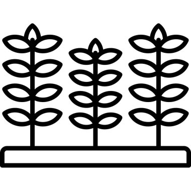 trend biçimi izole edilmiş arkaplanda bitki simgesi