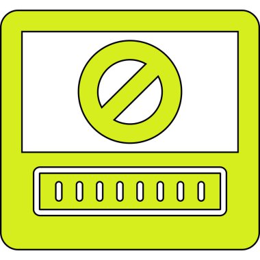 Basit vektör simgesi, erişimi olmayan resim