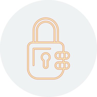 ikon vektör illüstrasyonunu kilitle