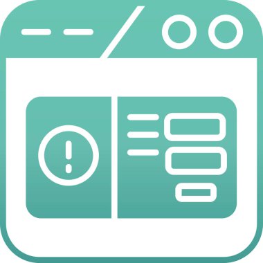 tarayıcı simgesi vektör illüstrasyonu