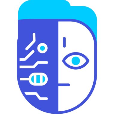 robot. Web simgesi basit illüstrasyon