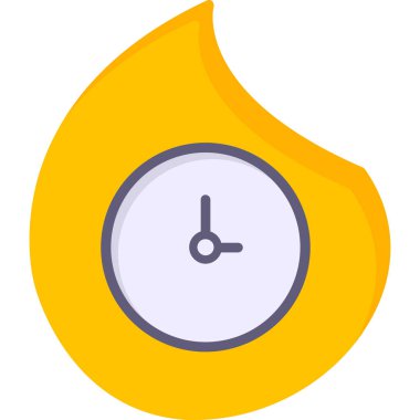 Beyaz alarmın bir simgesinin vektör modern illüstrasyonu