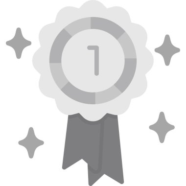 Kupa düz simgesi, vektör, illüstrasyon