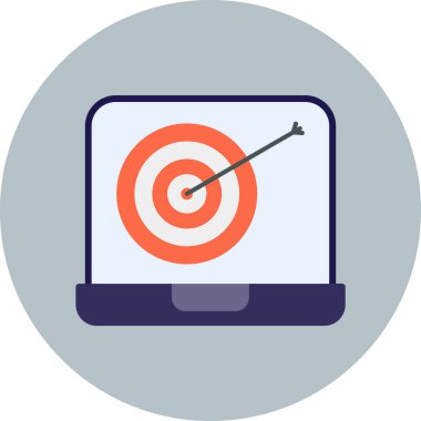 Hedef. Web simgesi basit tasarım