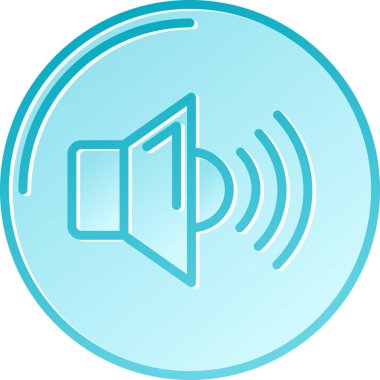 Konuşmacı. Web simgesi basit illüstrasyon