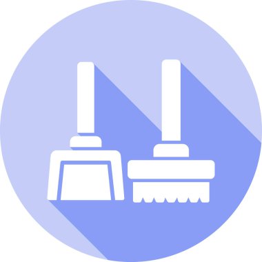 Temizlik. Web simgesi basit illüstrasyon