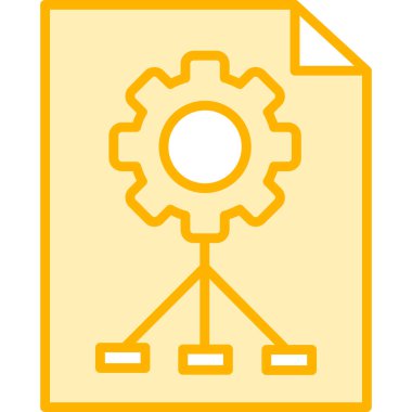 dişli ağ simgesi. Basit resimleme