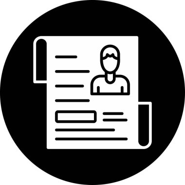 Panosu olan bir adamın vektör illüstrasyonu