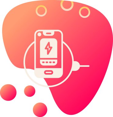 Cep telefonu simgesinin vektör illüstrasyonu