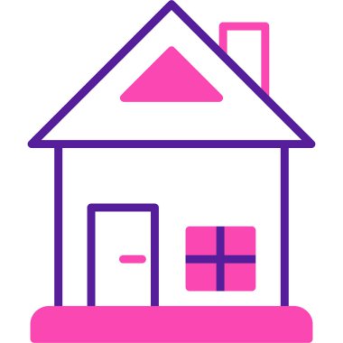 ev simgesi vektör illüstrasyonu