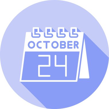 13 Ekim 'de tek bir gün takviminde. Beyaz arkaplanda basit takvim simgesi