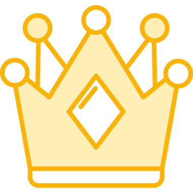 Taç ikonu. özet vektörü