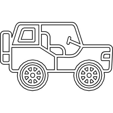 Araç aracı izole edilmiş simge