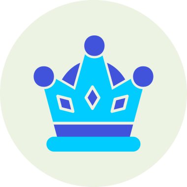 Taç. Web simgesi basit illüstrasyon